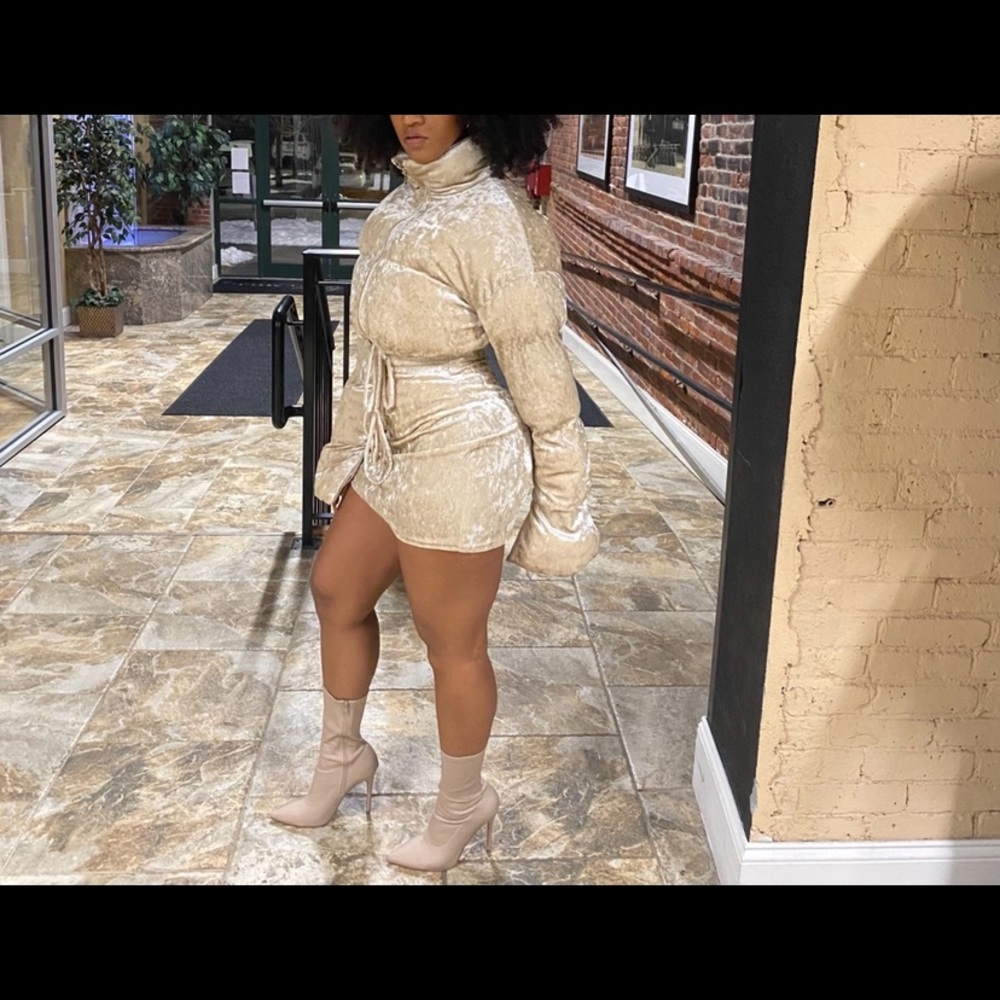 Fashion Nova X Cardi B Shmegular Velvet Cropped coat